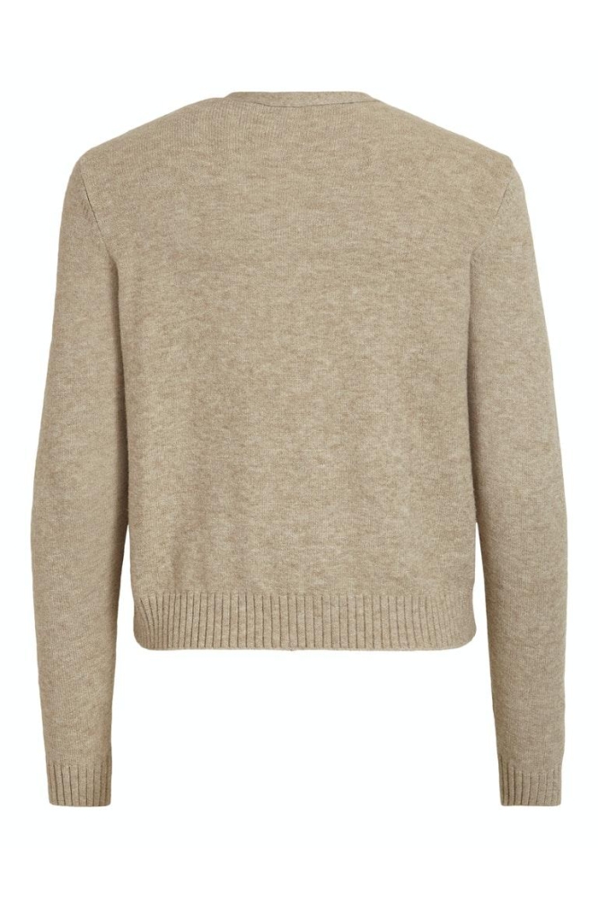 VIRIL SHORT L/S KNIT CARDIGAN-NOOS 14060800 Natural Melange